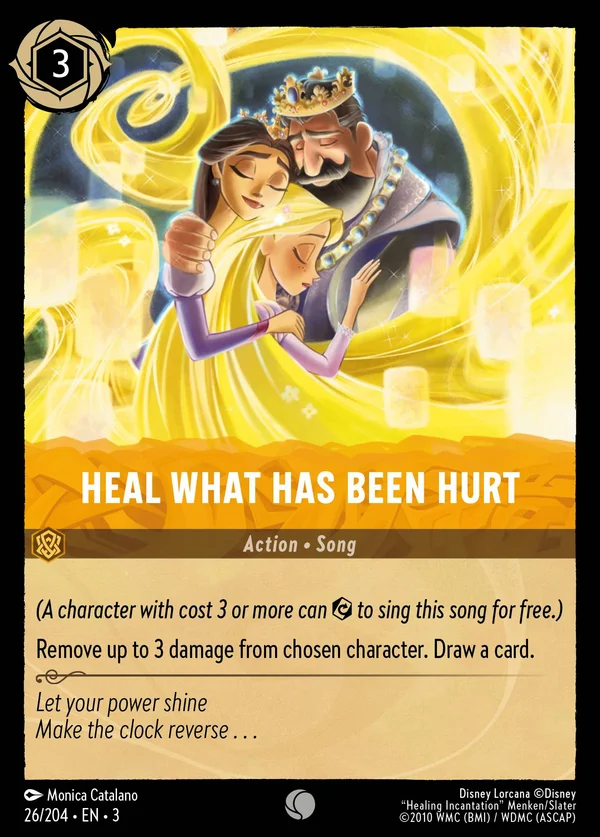 Incanto della Guarigione — Disney Lorcana Azione card from Into the Inklands