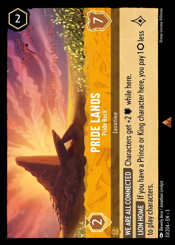 Terre del Branco - La Rupe dei Re — Disney Lorcana Luogo card from Into the Inklands