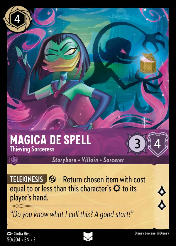 Amelia - Strega Ladruncola — Disney Lorcana Personaggio card from Into the Inklands