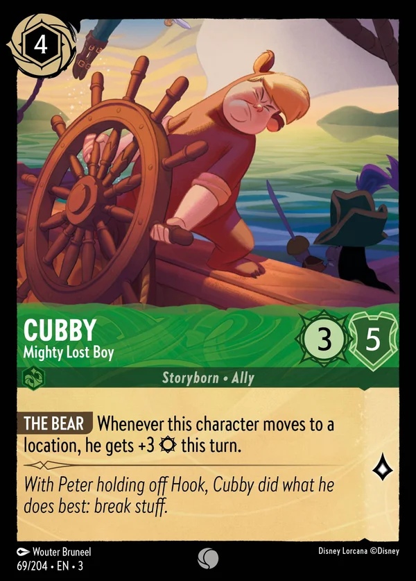 Cubby - Possente Bimbo Sperduto — Disney Lorcana Personaggio card from Into the Inklands
