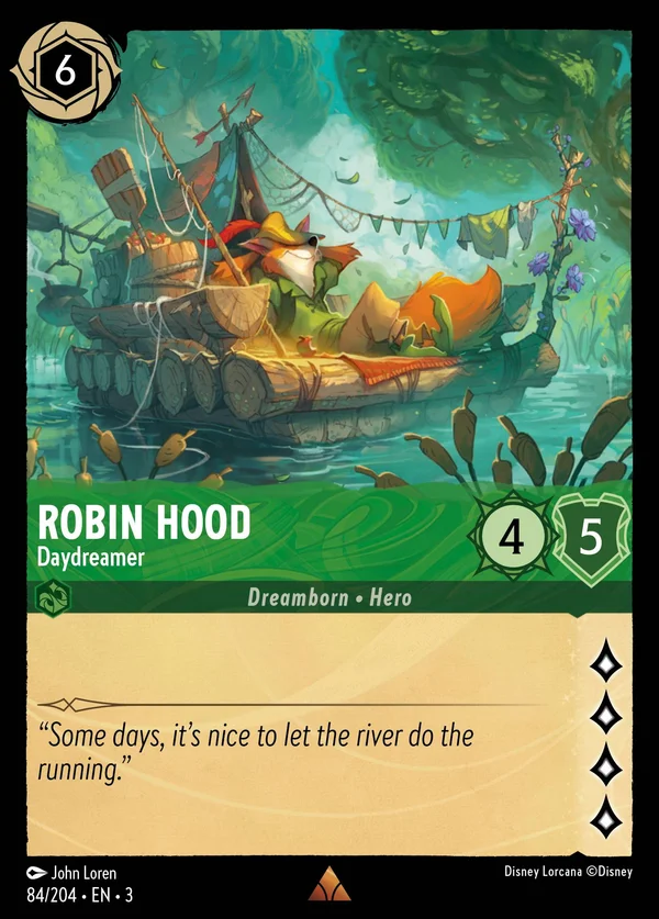 Robin Hood - Sognatore — Disney Lorcana Personaggio card from Into the Inklands