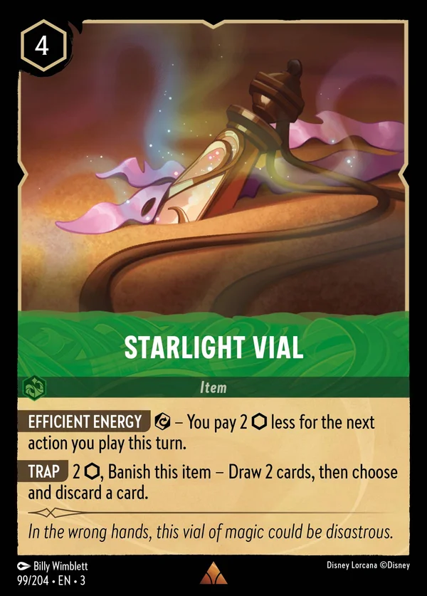 Fiala di Luce Stellare — Disney Lorcana Oggetto card from Into the Inklands
