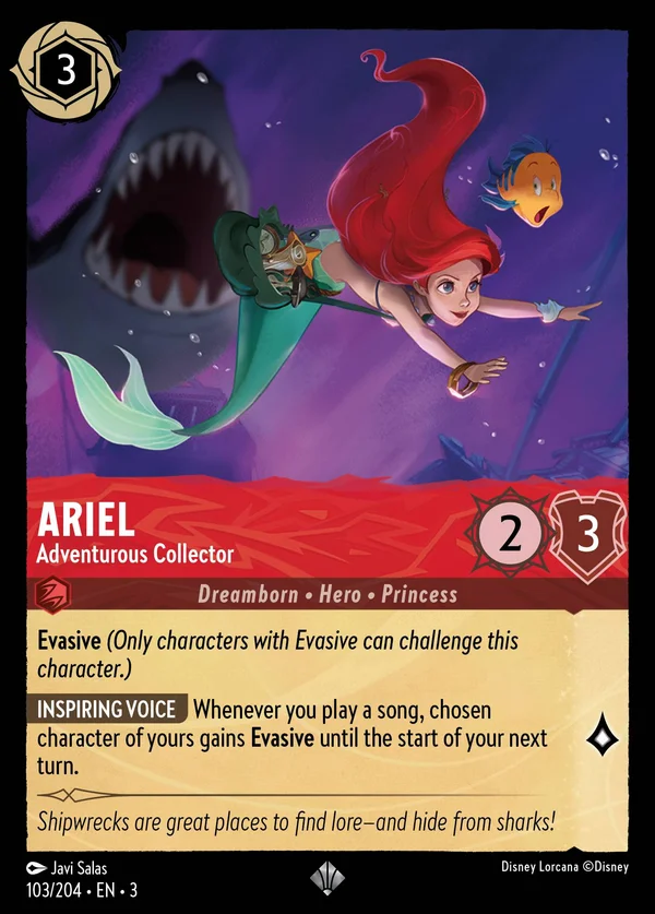 Ariel - Collezionista Avventurosa — Disney Lorcana Personaggio card from Into the Inklands