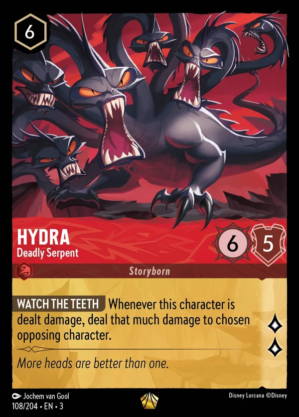 Idra - Serpente Letale — Disney Lorcana Personaggio card from Into the Inklands