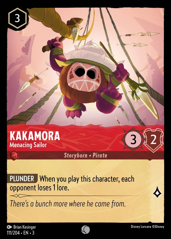 Kakamora - Marinaio Minaccioso — Disney Lorcana Personaggio card from Into the Inklands