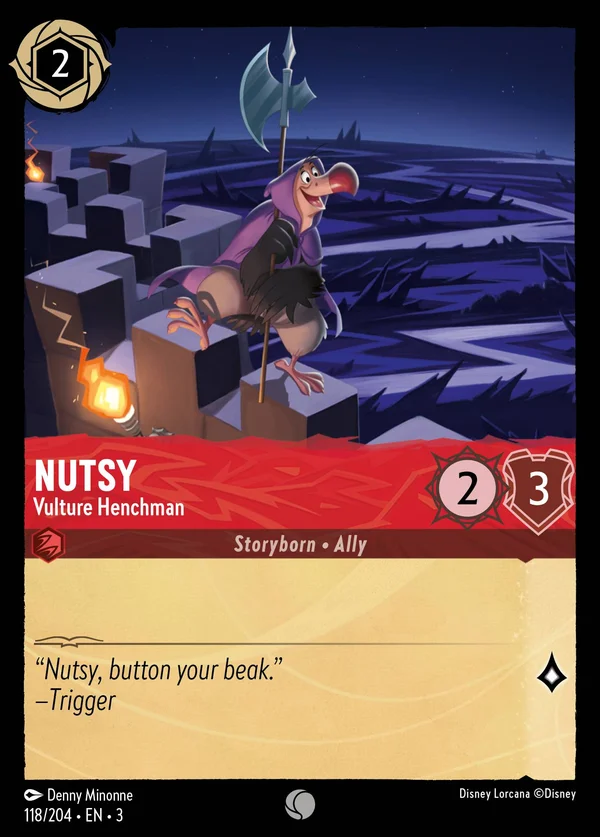 Tonto - Avvoltoio Tirapiedi — Disney Lorcana Personaggio card from Into the Inklands