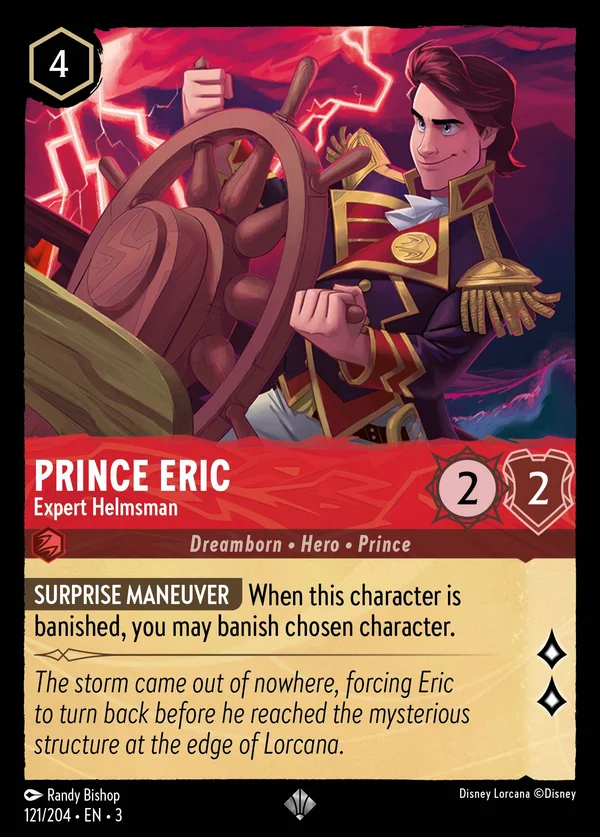 Principe Eric - Timoniere Esperto — Disney Lorcana Personaggio card from Into the Inklands