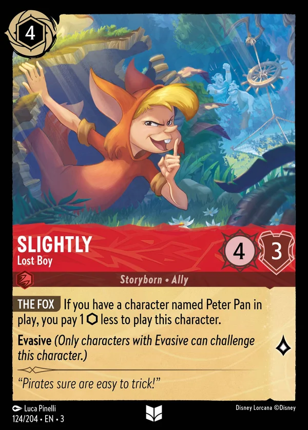 Slightly - Bimbo Sperduto — Disney Lorcana Personaggio card from Into the Inklands