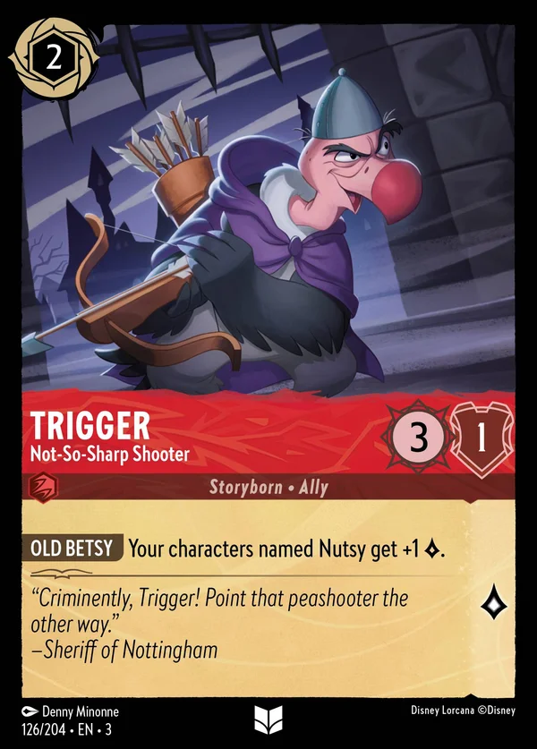 Crucco - Tiratore non Tanto Scelto — Disney Lorcana Personaggio card from Into the Inklands