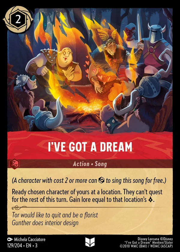 Un Sogno C'È — Disney Lorcana Azione card from Into the Inklands