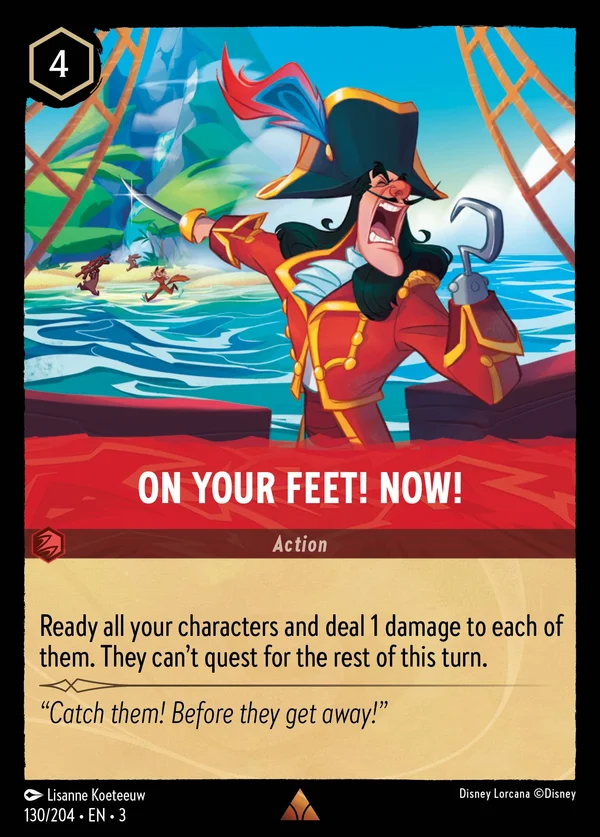 In Piedi, Adesso! — Disney Lorcana Azione card from Into the Inklands