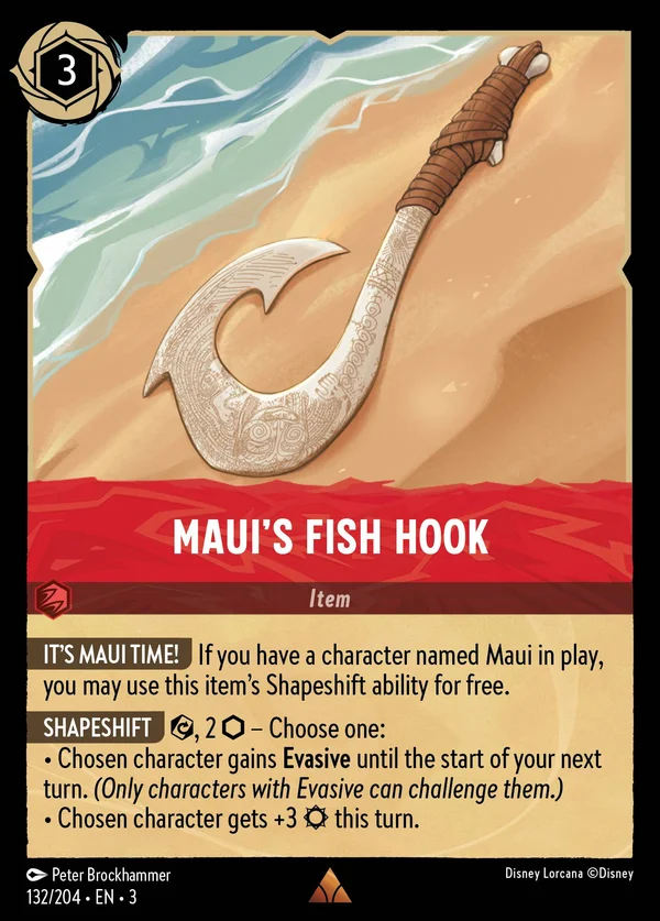 Amo da Pesca di Maui — Disney Lorcana Oggetto card from Into the Inklands