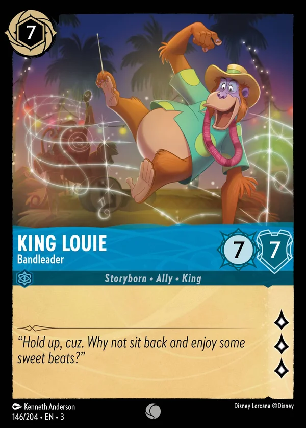 Re Luigi - Leader della Band — Disney Lorcana Personaggio card from Into the Inklands