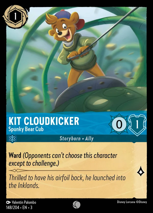 Kit Nuvoletta - Intrepido Orsetto — Disney Lorcana Personaggio card from Into the Inklands