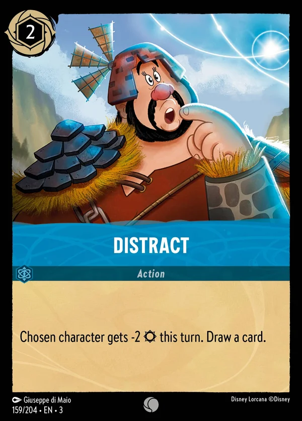 Distrarre — Disney Lorcana Azione card from Into the Inklands