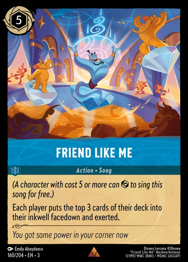 Un Amico Come Me — Disney Lorcana Azione card from Into the Inklands