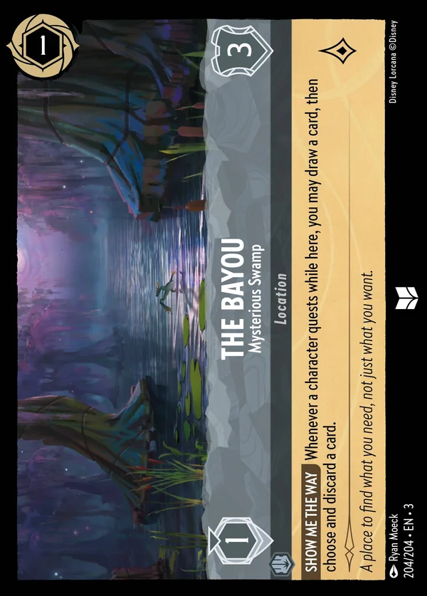 Il Bayou - Palude Misteriosa — Disney Lorcana Luogo card from Into the Inklands
