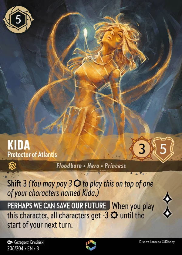 Kida - Protettrice di Atlantide — Disney Lorcana Personaggio card from Into the Inklands