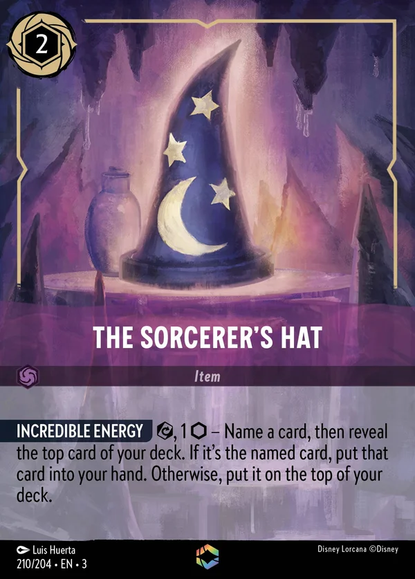 Cappello dello Stregone — Disney Lorcana Oggetto card from Into the Inklands