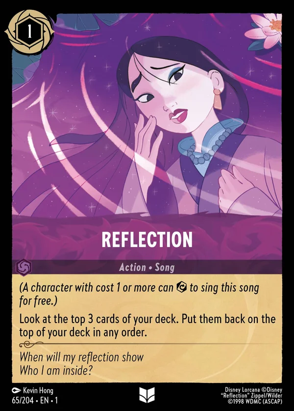 Riflesso — Disney Lorcana Azione card from The First Chapter