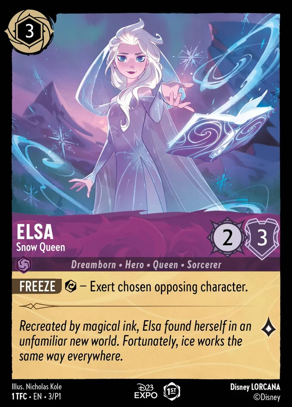 Elsa - Snow Queen — Disney Lorcana Character card from The First Chapter