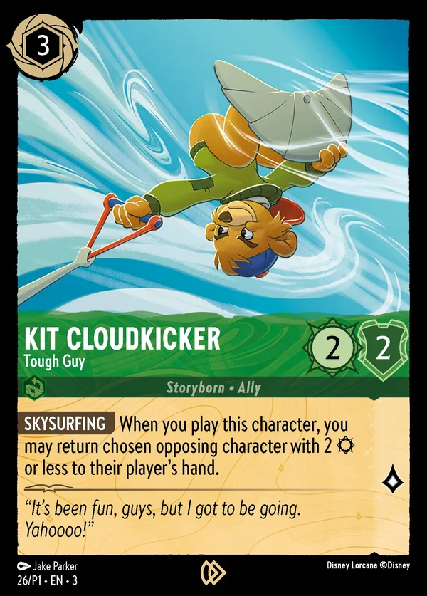 Kit Nuvoletta - Tipo Tosto — Disney Lorcana Personaggio card from Into the Inklands