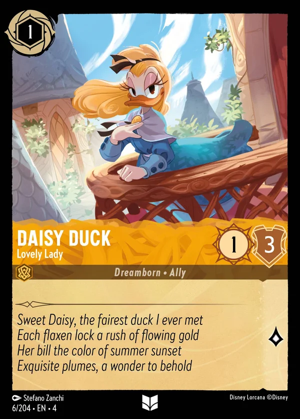 Paperina - Adorabile Dama — Disney Lorcana Personaggio card from Ursula's Return