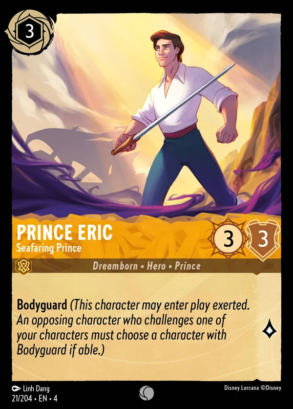 Principe Eric - Principe Navigatore — Disney Lorcana Personaggio card from Ursula's Return