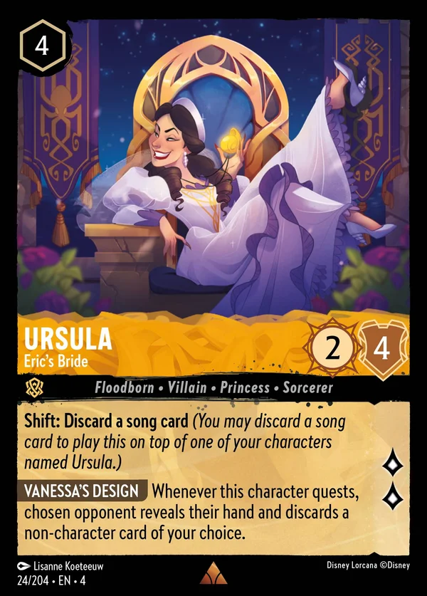 Ursula - Sposa di Eric — Disney Lorcana Personaggio card from Ursula's Return