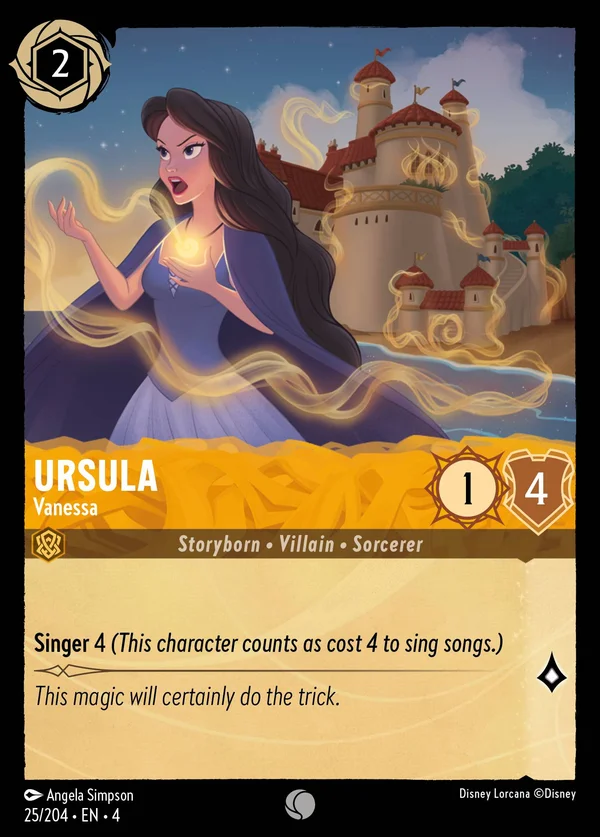 Ursula - Vanessa — Disney Lorcana Personaggio card from Ursula's Return