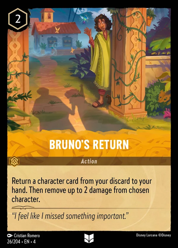Il Ritorno di Bruno — Disney Lorcana Azione card from Ursula's Return