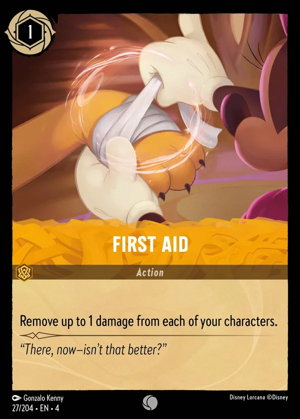 Primo Soccorso — Disney Lorcana Azione card from Ursula's Return