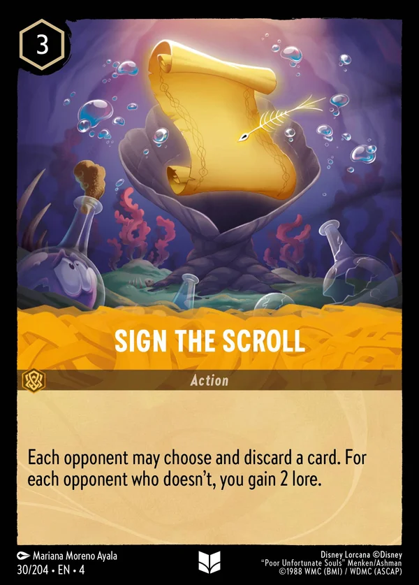 Firma Questa Pergamena — Disney Lorcana Azione card from Ursula's Return