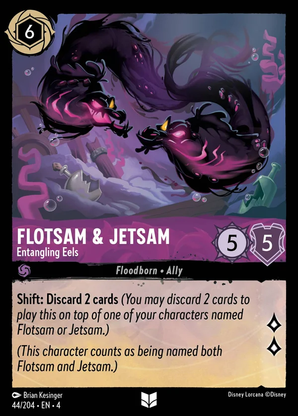 Flotsam e Jetsam - Murene Aggroviglianti — Disney Lorcana Personaggio card from Ursula's Return