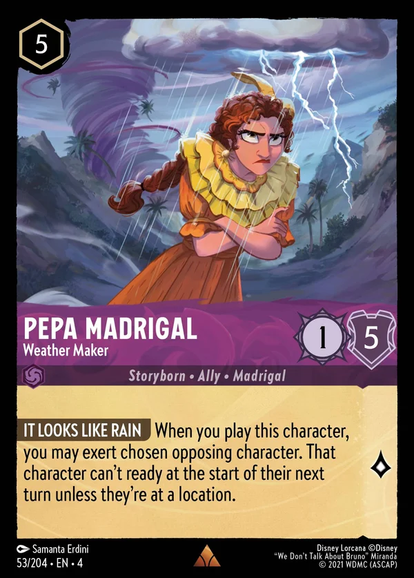 Pepa Madrigal - Signora degli Elementi — Disney Lorcana Personaggio card from Ursula's Return
