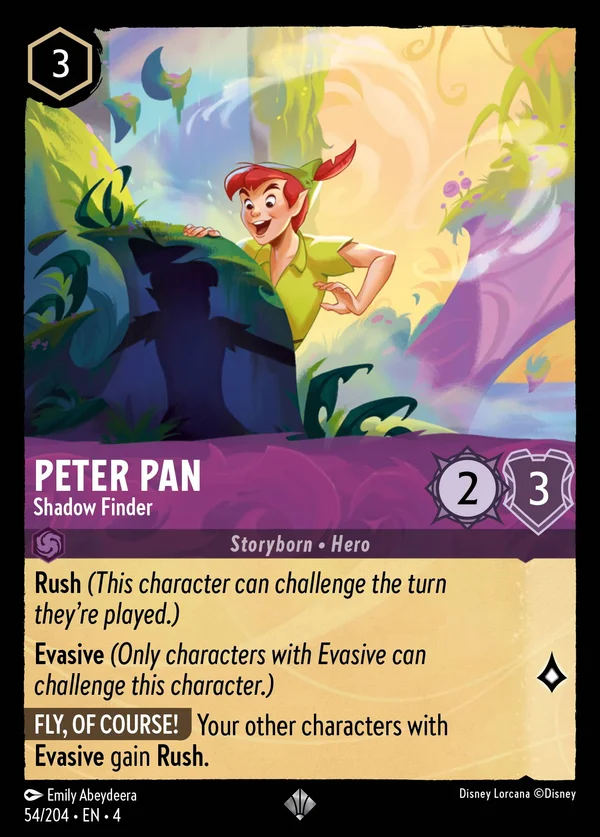 Peter Pan - Cercatore di Ombre — Disney Lorcana Personaggio card from Ursula's Return