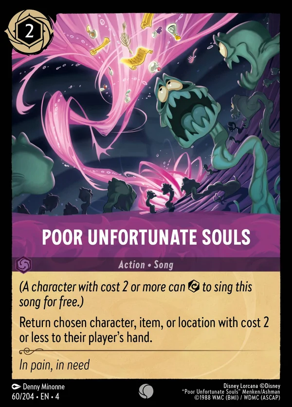 Mia Triste Anima Sola — Disney Lorcana Azione card from Ursula's Return