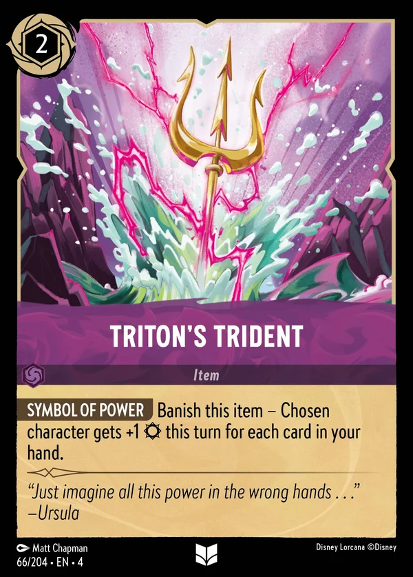 Il Tridente di Tritone — Disney Lorcana Oggetto card from Ursula's Return