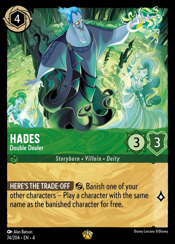 Ade - Doppiogiochista — Disney Lorcana Personaggio card from Ursula's Return