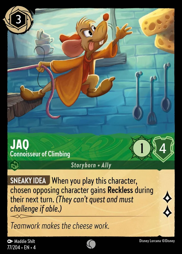 Giac - Esperto di Arrampicata — Disney Lorcana Personaggio card from Ursula's Return