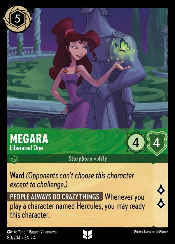 Megara - Liberata — Disney Lorcana Personaggio card from Ursula's Return