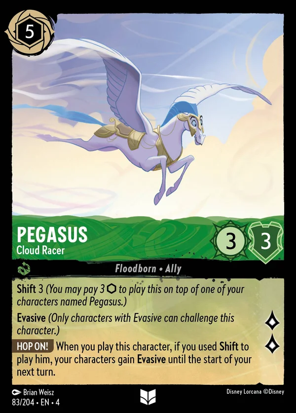 Pegaso - Calcanuvole — Disney Lorcana Personaggio card from Ursula's Return