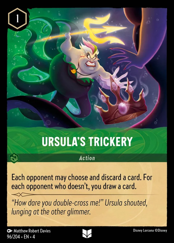L'Inganno di Ursula — Disney Lorcana Azione card from Ursula's Return