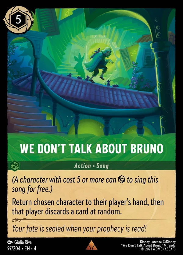 Non Si Nomina Bruno — Disney Lorcana Azione card from Ursula's Return