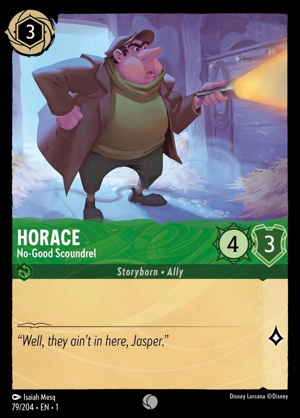 Orazio - Losca Canaglia — Disney Lorcana Personaggio card from The First Chapter