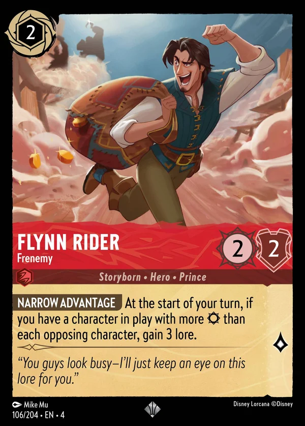 Flynn Rider - Amico-Nemico — Disney Lorcana Personaggio card from Ursula's Return