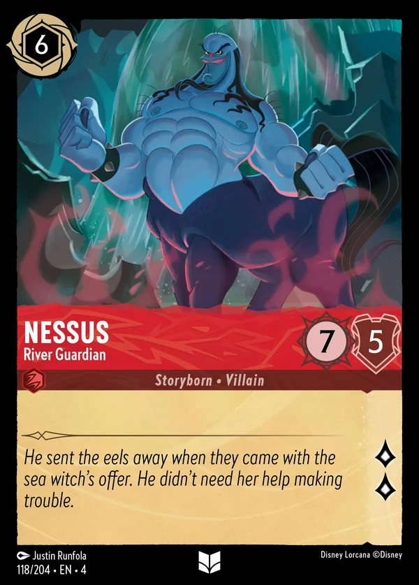Nesso - Guardiano del Fiume — Disney Lorcana Personaggio card from Ursula's Return