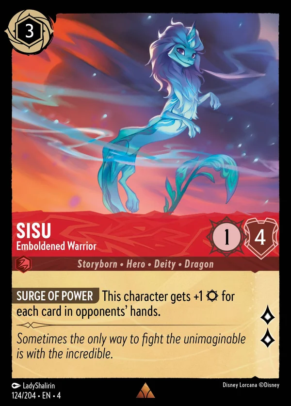 Sisu - Guerriera Rincuorata — Disney Lorcana Personaggio card from Ursula's Return