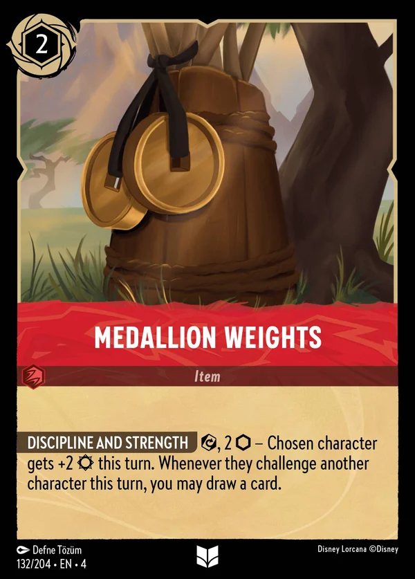 Pesi a Medaglia — Disney Lorcana Oggetto card from Ursula's Return