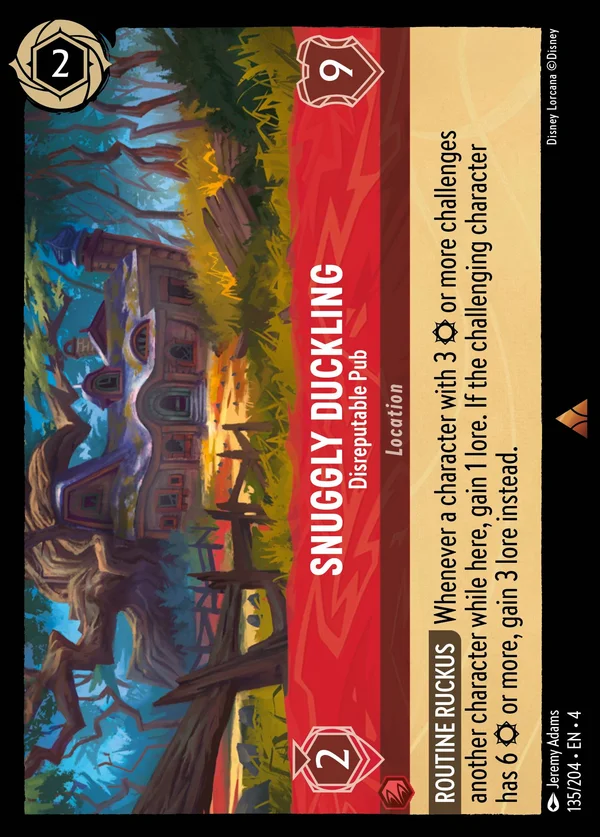 Il Bell'Anatroccolo - Pub Poco Raccomandabile — Disney Lorcana Luogo card from Ursula's Return